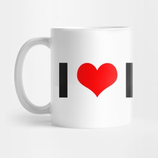 I heart INDY (black) Mug